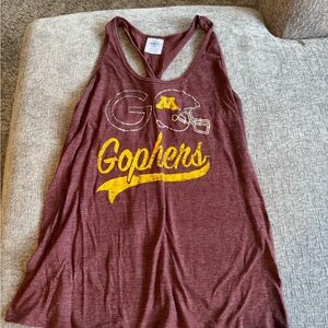 Minnesota Gophers Maroon & Gold Racerback Tank